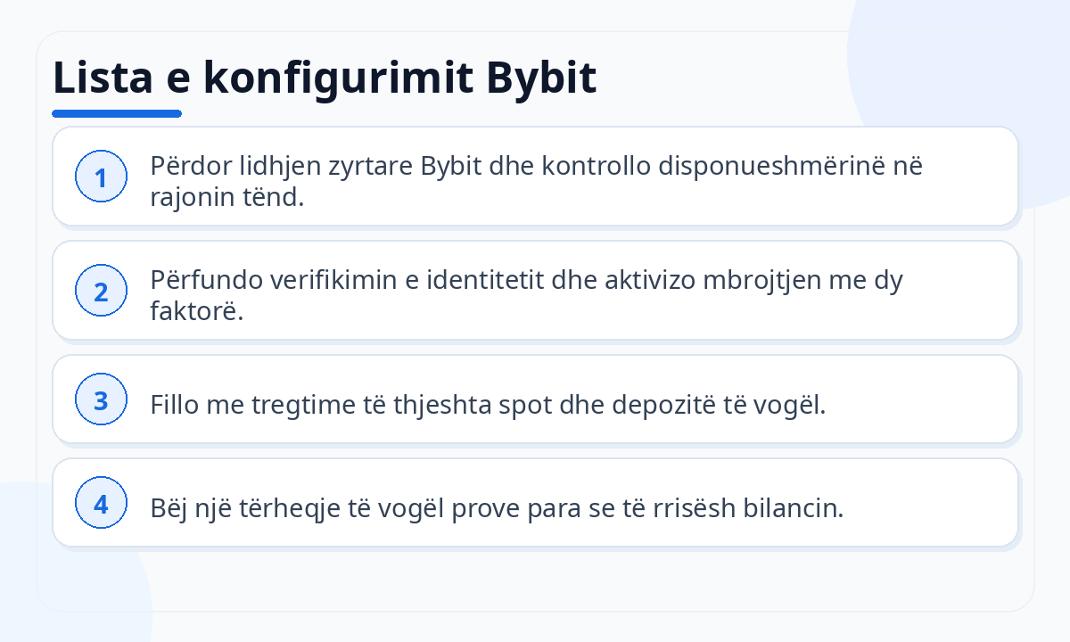 Lista e konfigurimit Bybit