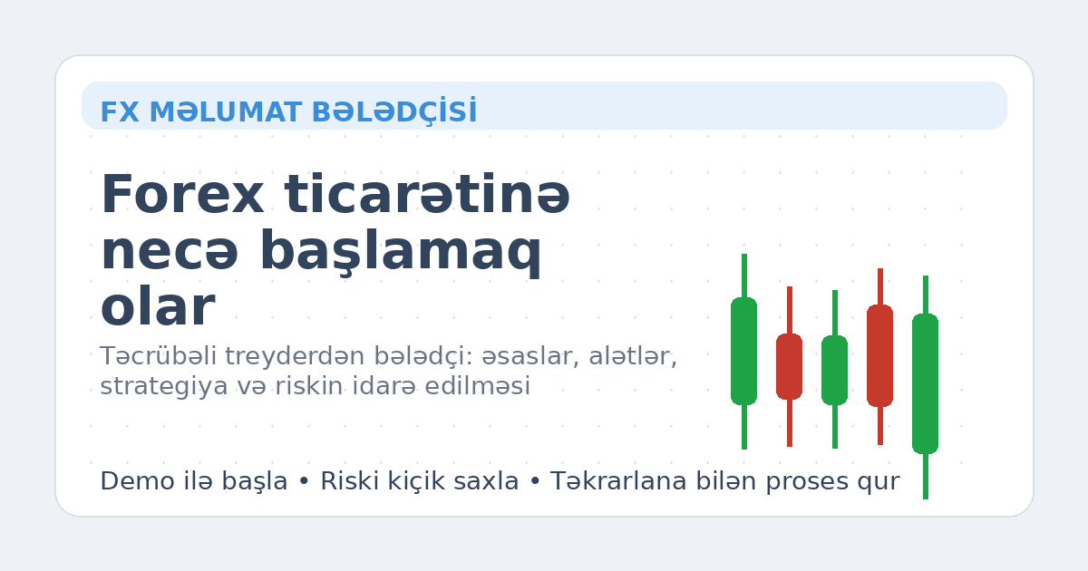 Forex ticarətinə necə başlamaq olar — əsas şəkil