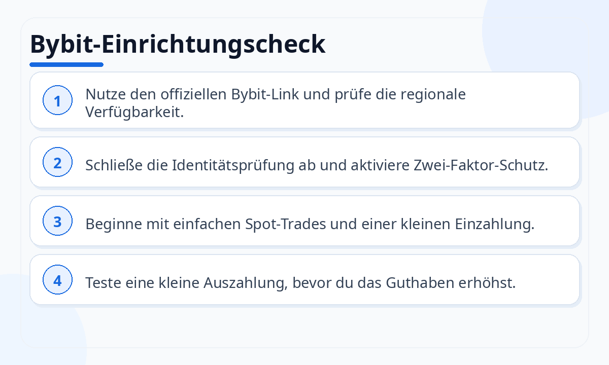 Bybit-Einrichtungscheck