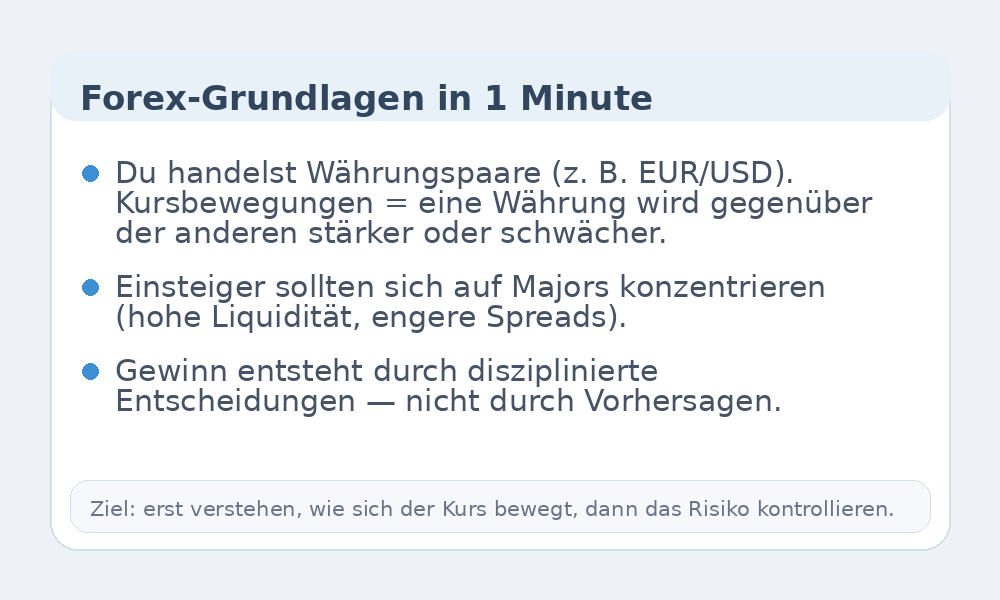 Infografik zu Forex-Grundlagen