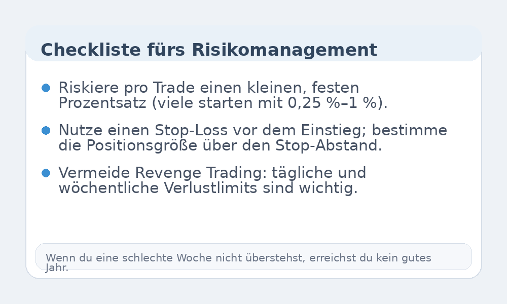 Infografik zur Checkliste fürs Risikomanagement