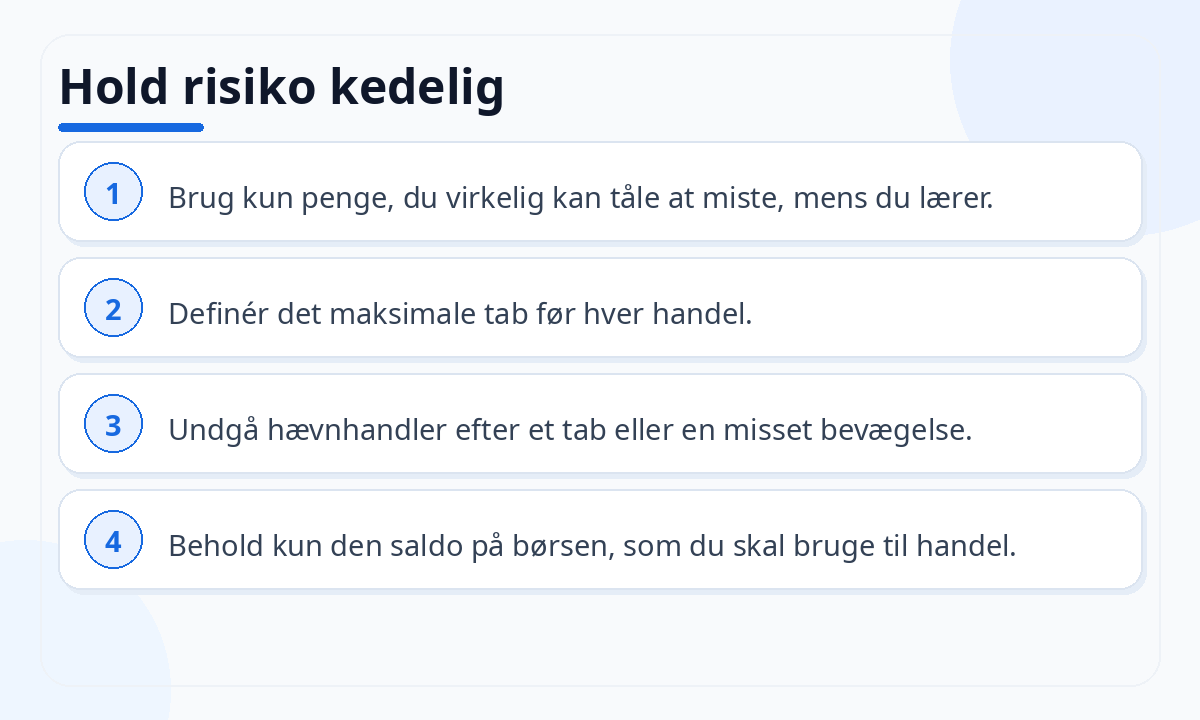 Hold risiko kedelig