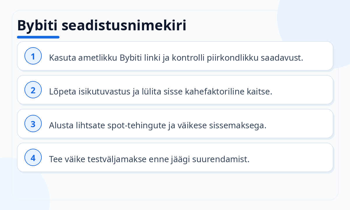 Bybiti seadistusnimekiri