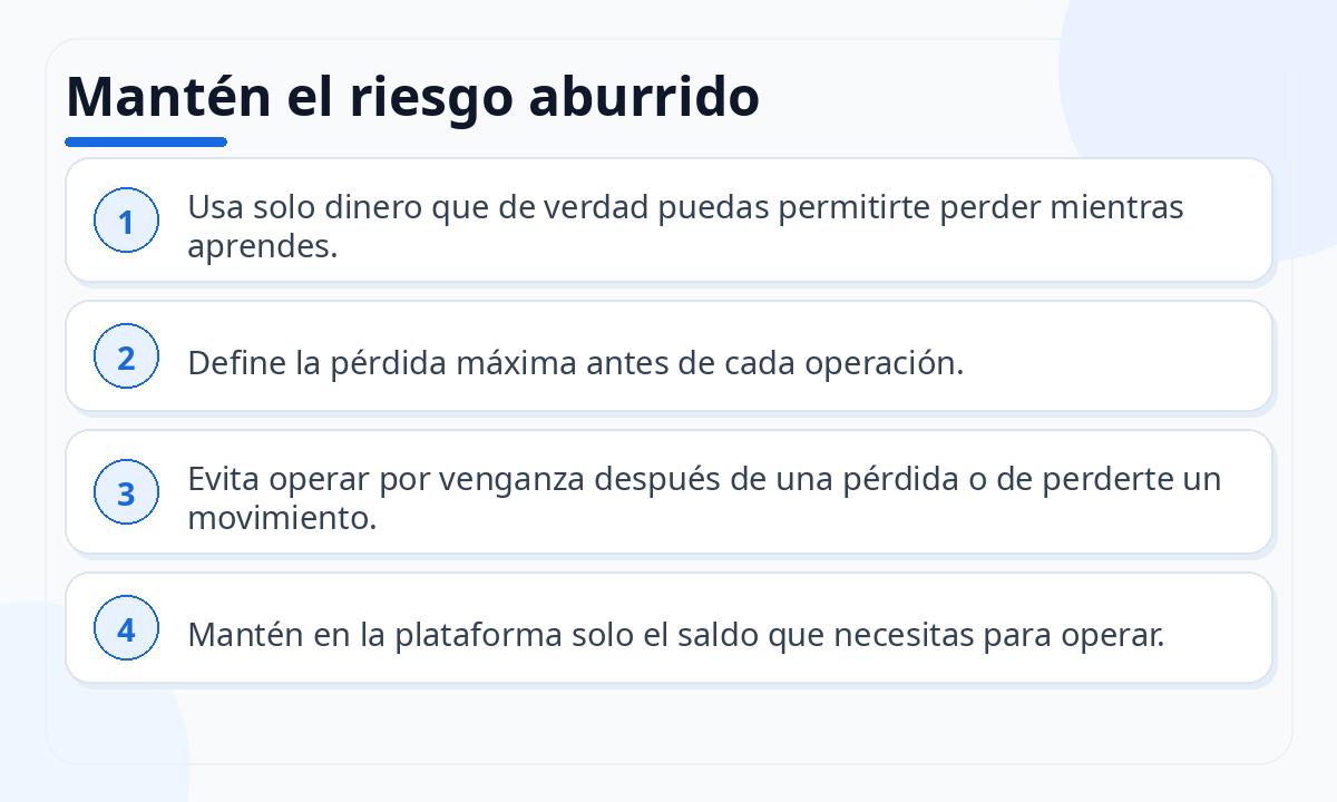 Mantén el riesgo aburrido