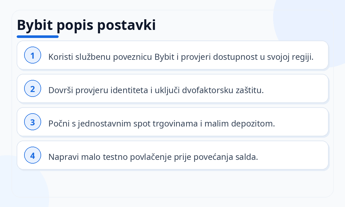 Bybit popis postavki