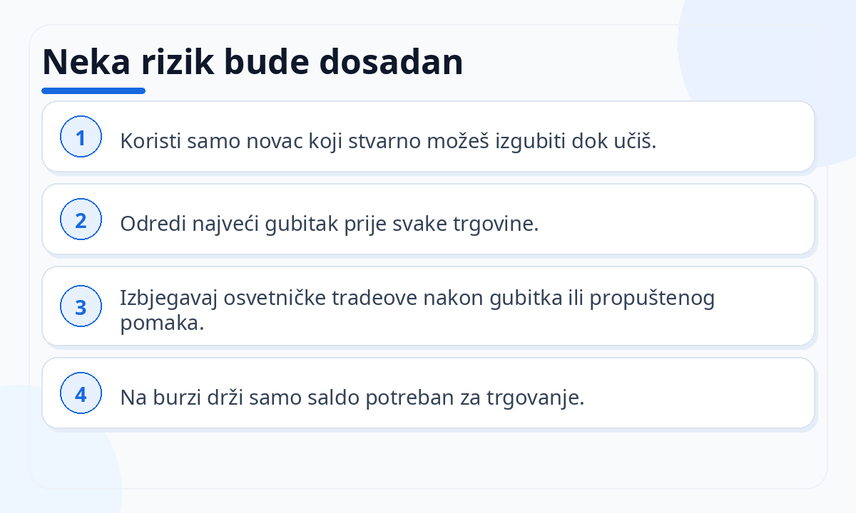 Neka rizik bude dosadan