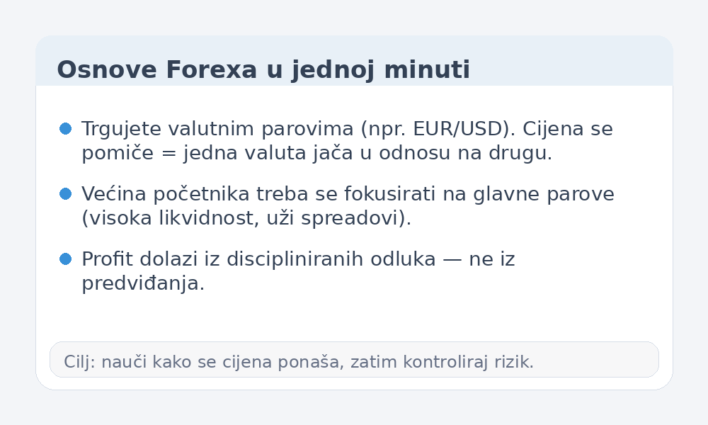 Infografika o osnovama Forexa