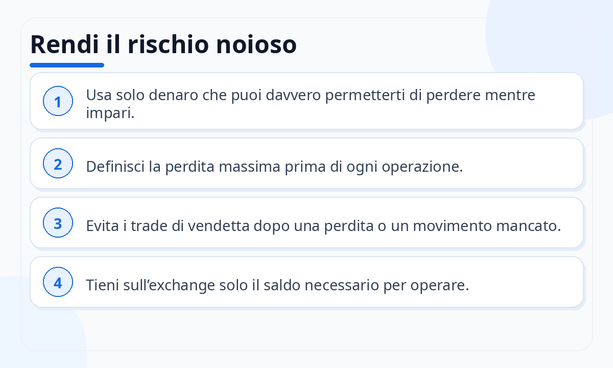 Rendi il rischio noioso