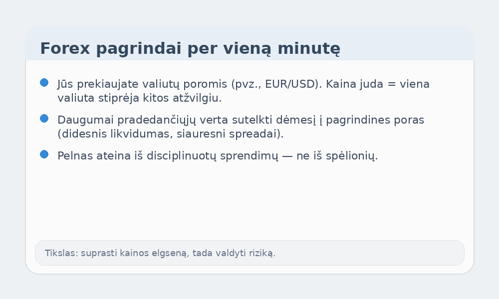 Forex pagrindų infografikas