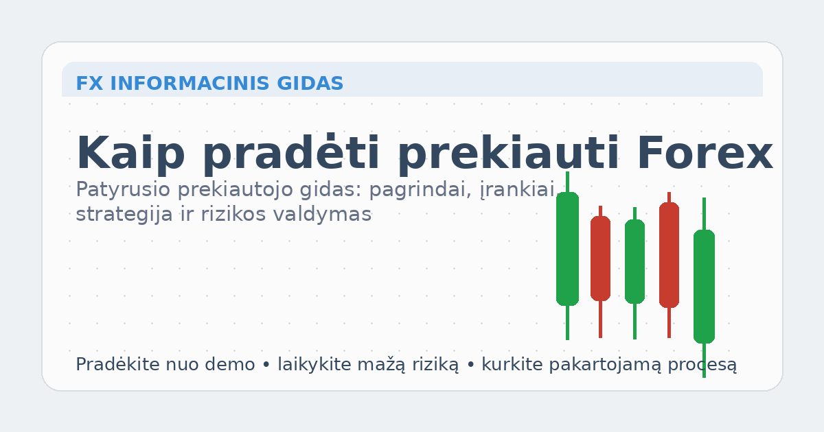 Kaip pradėti prekiauti Forex — pagrindinis vaizdas