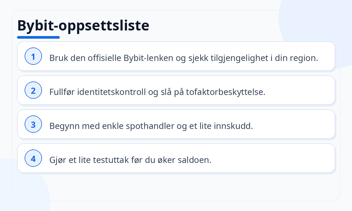 Bybit-oppsettsliste