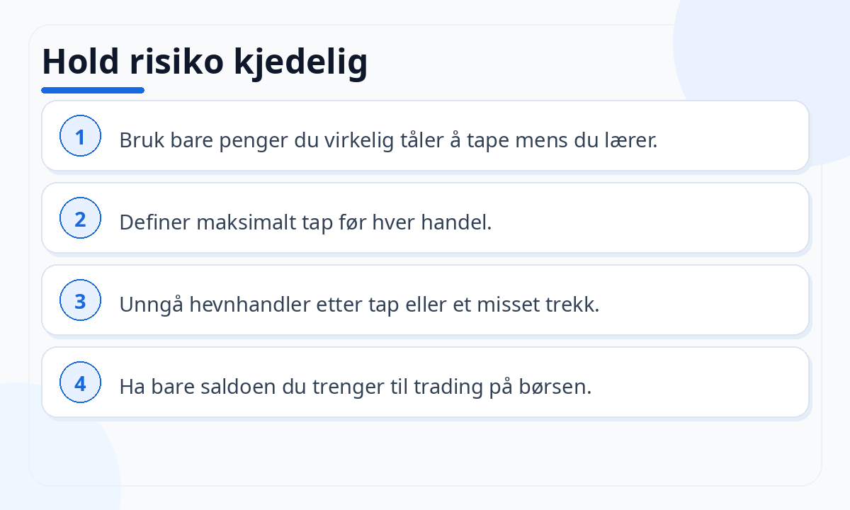 Hold risiko kjedelig