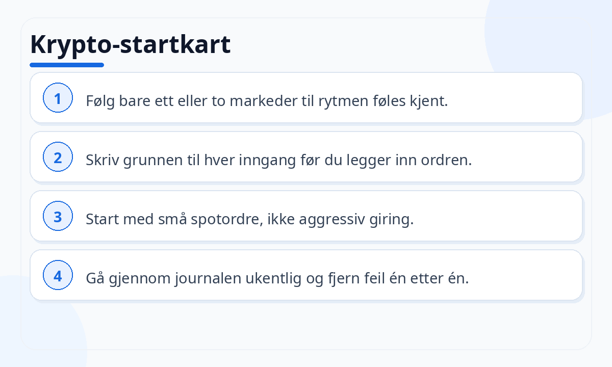 Krypto-startkart