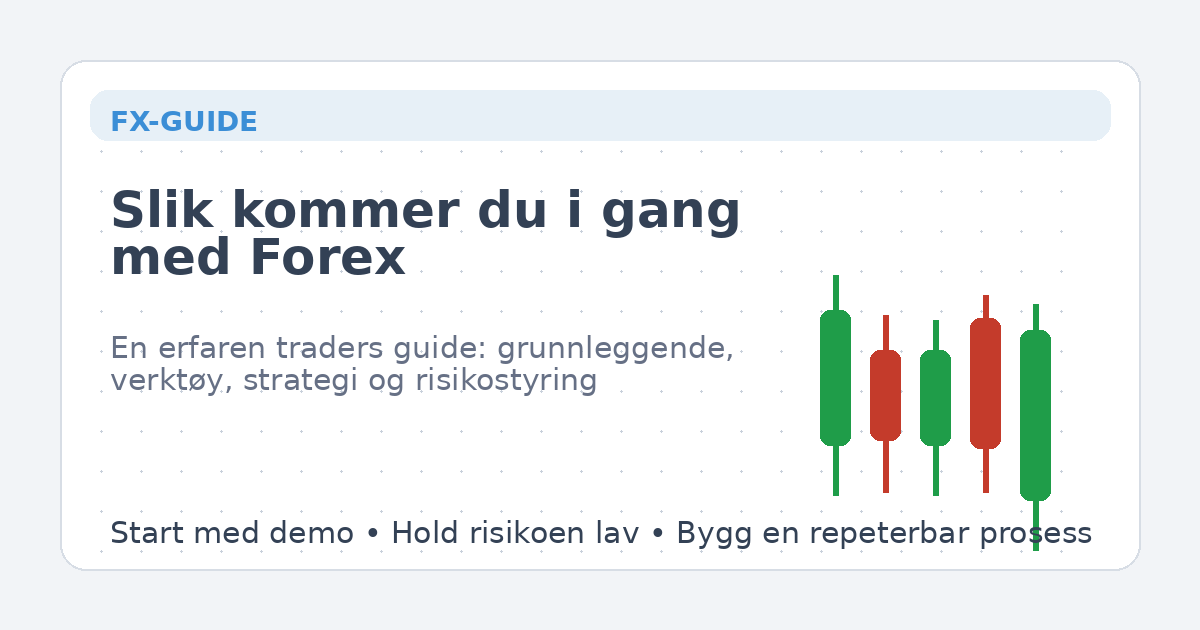 Slik kommer du i gang med valutahandel — hovedillustrasjon