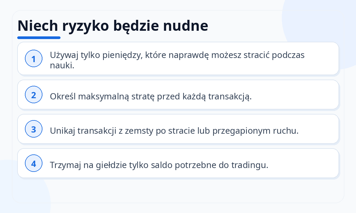 Niech ryzyko będzie nudne
