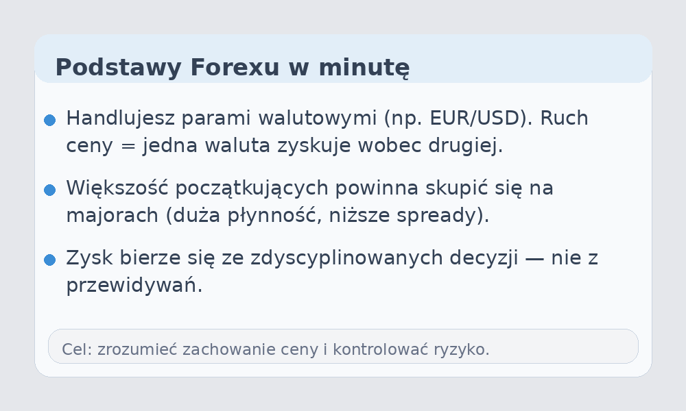 Infografika z podstawami Forexu