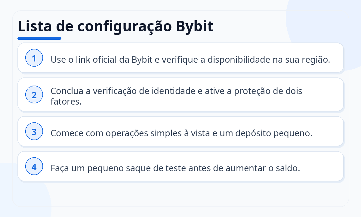 Lista de configuração Bybit