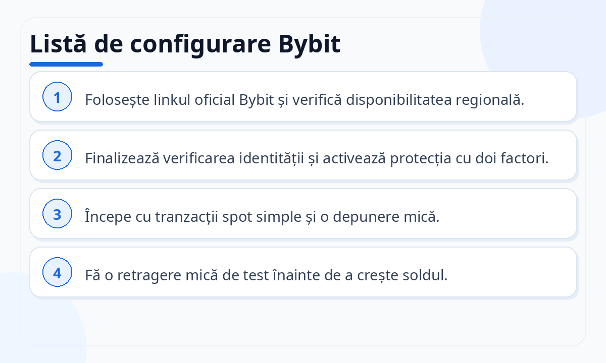 Listă de configurare Bybit