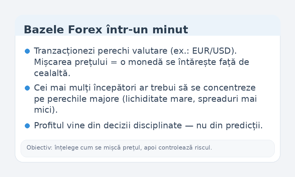 Infografic despre bazele Forex
