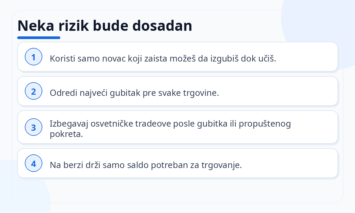 Neka rizik bude dosadan