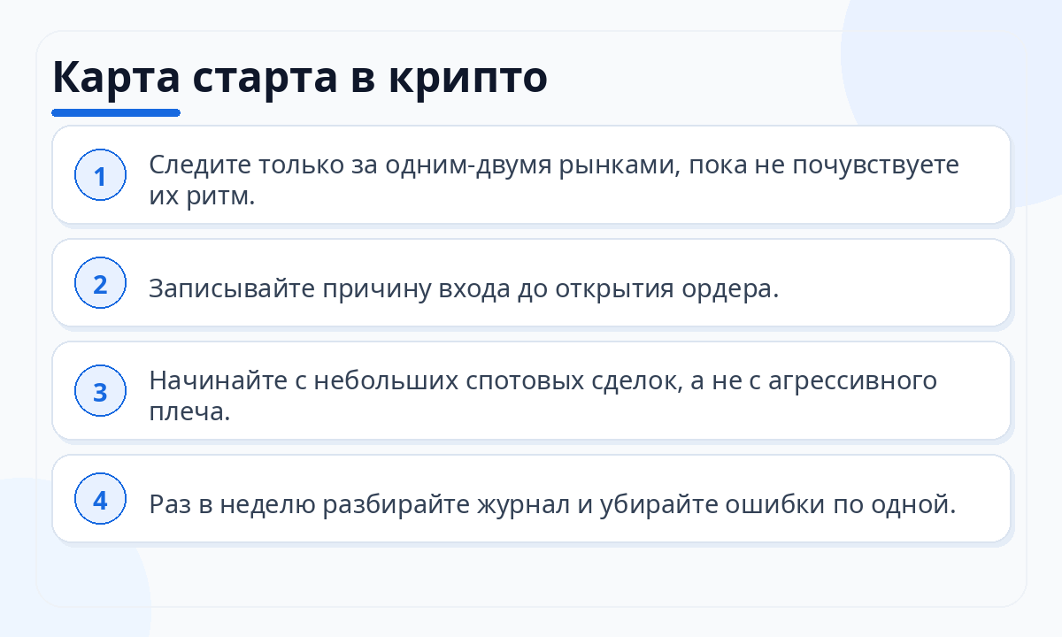 Карта старта в крипто