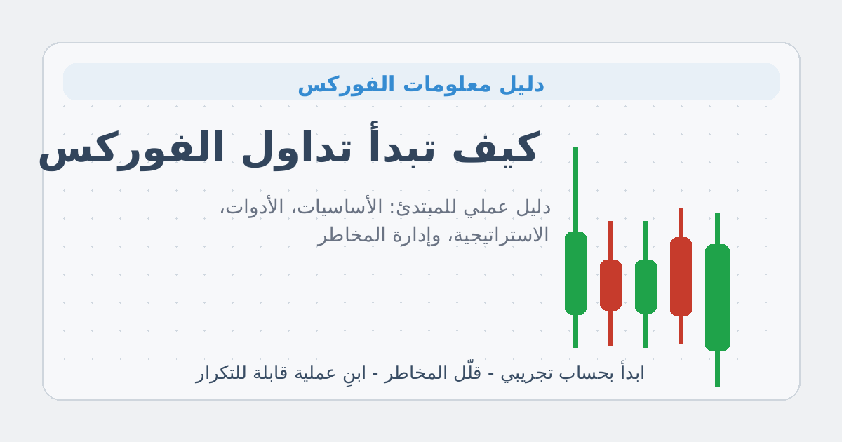 كيف تبدأ تداول الفوركس — صورة الغلاف
