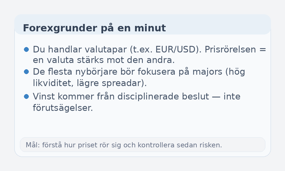 Infografik om Forexgrunder