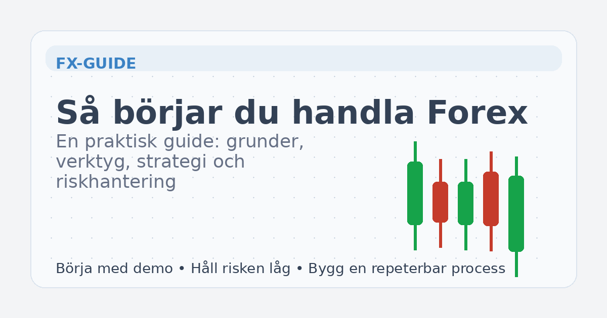 Så börjar du handla Forex — huvudbild