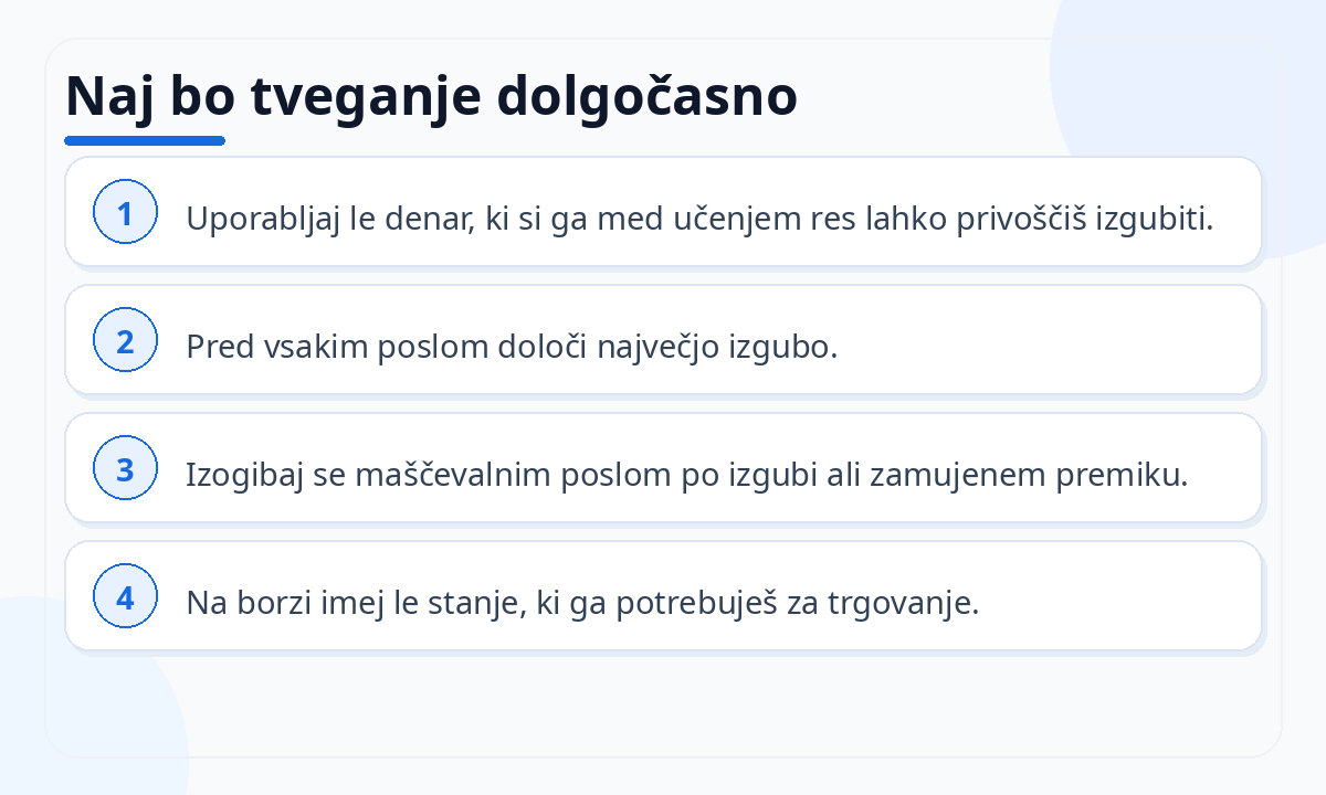 Naj bo tveganje dolgočasno