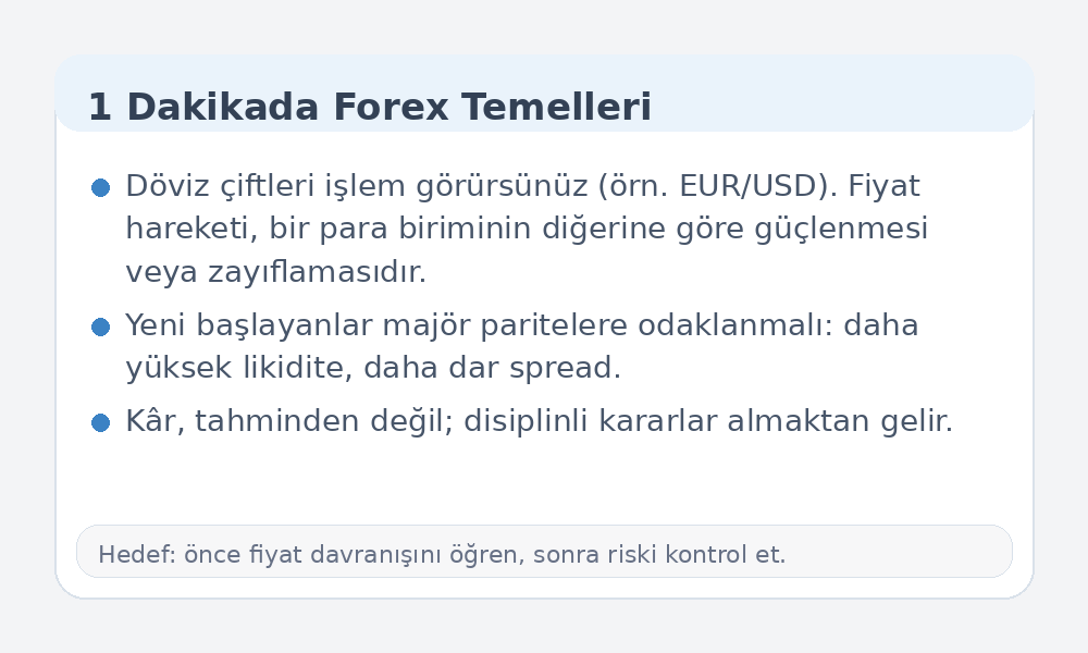 Forex temelleri infografiği