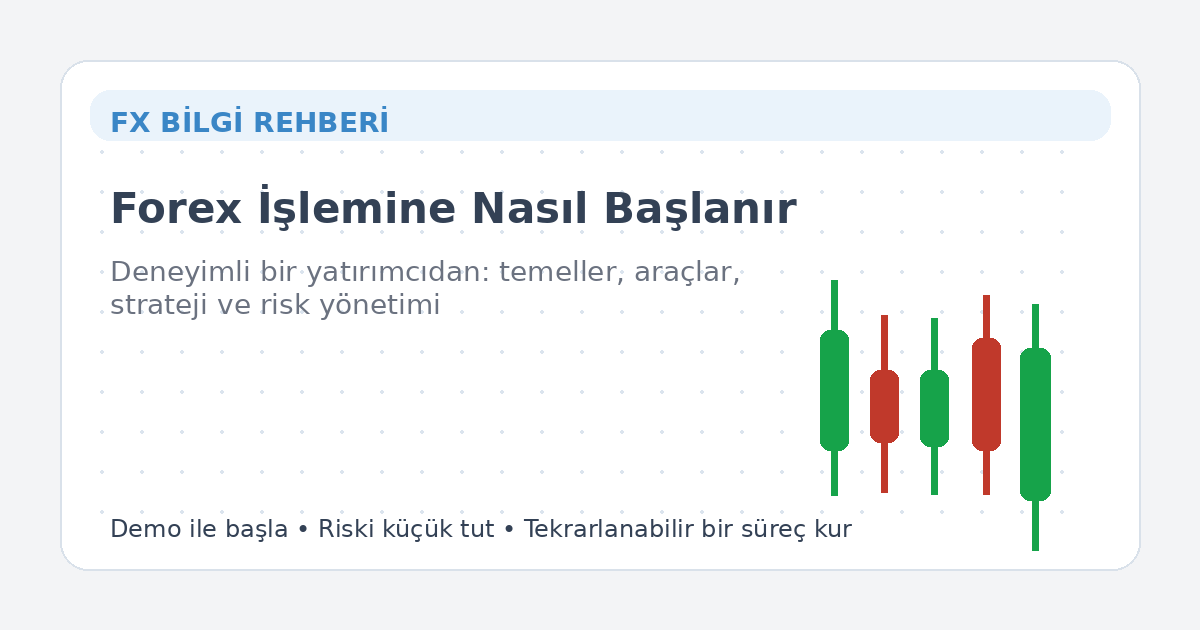 Forex işlemine nasıl başlanır — kapak görseli