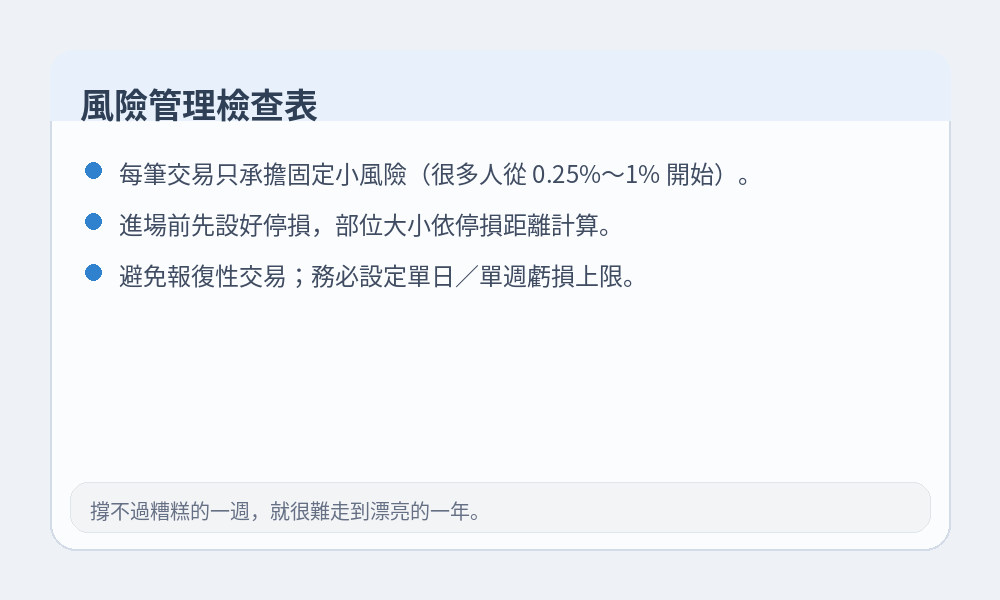 風險管理檢查表資訊圖
